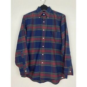 VTG LL Bean Mens 15‎ 33 (Medium) Button Down Plaid